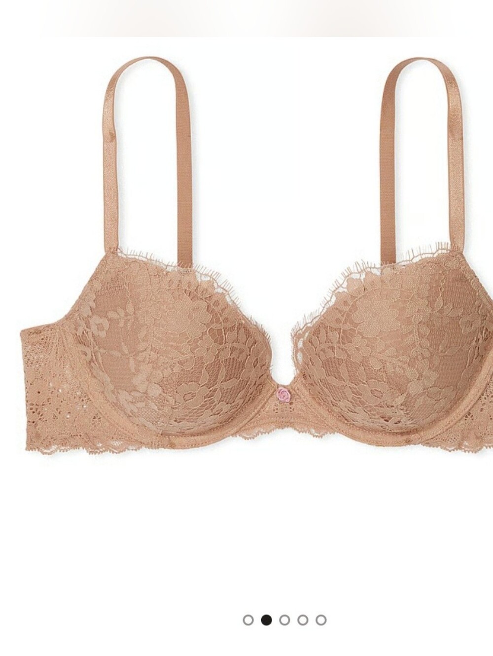 NWT Victoria's Secret Lace Underwire Push-up Bra in Beige Tan 36C
